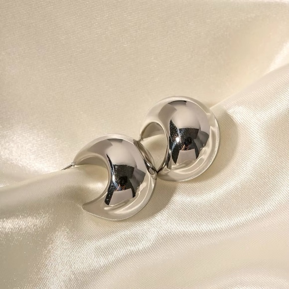 Jewelry - Stainless Steel Chunky Lightweight Earrings